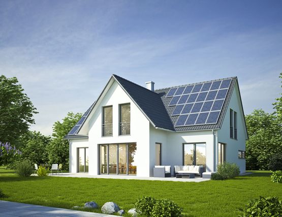 Solaranlage auf einem Haus